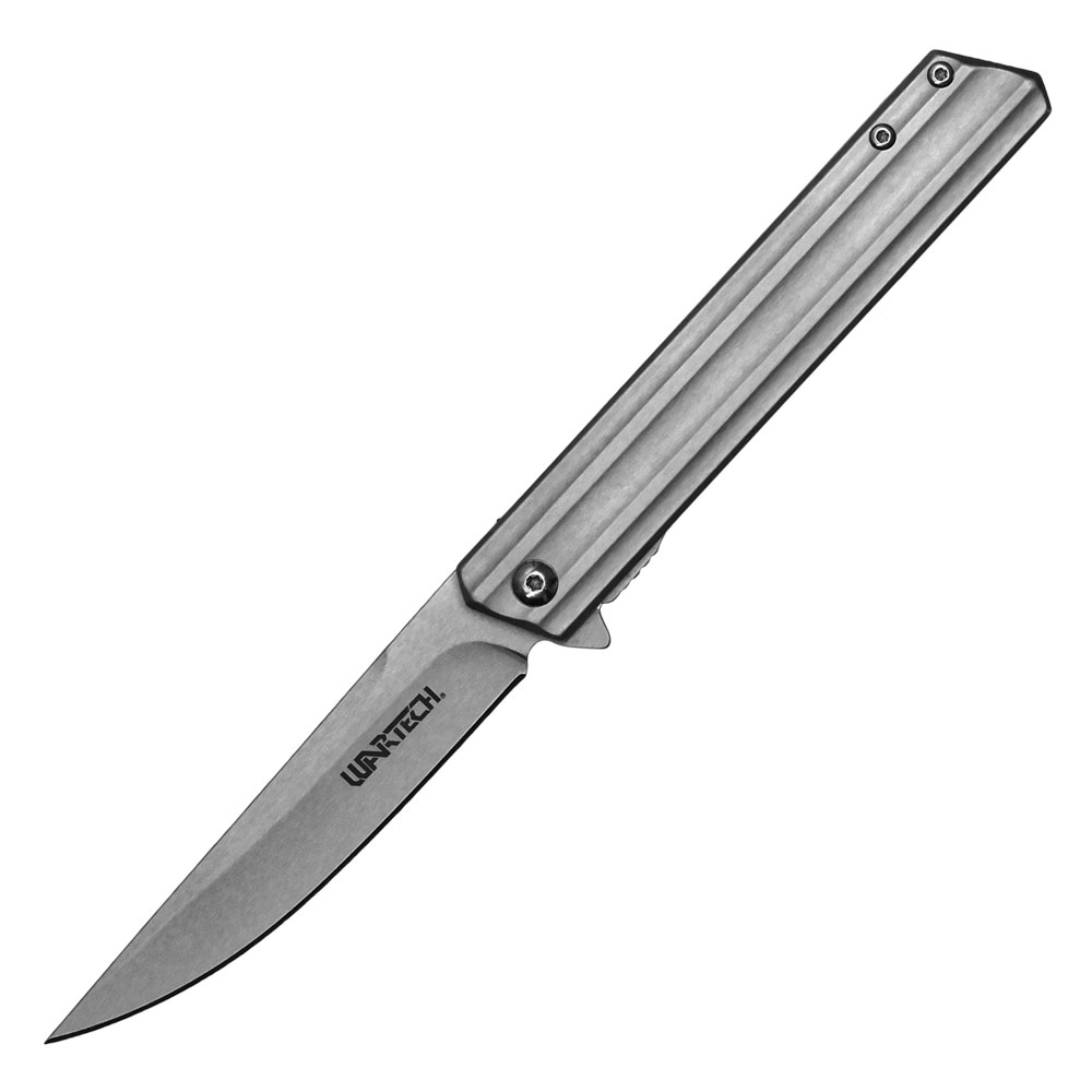 8.5" Assisted Open Pocket Knife Silver